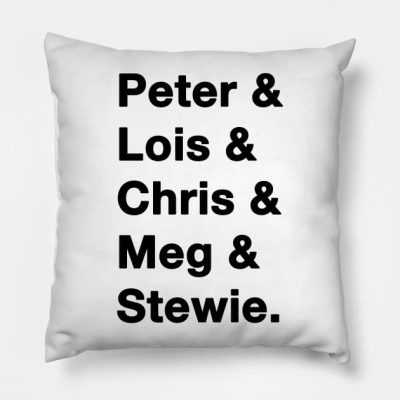 Family Guy Names Throw Pillow Official Family Guy Merch