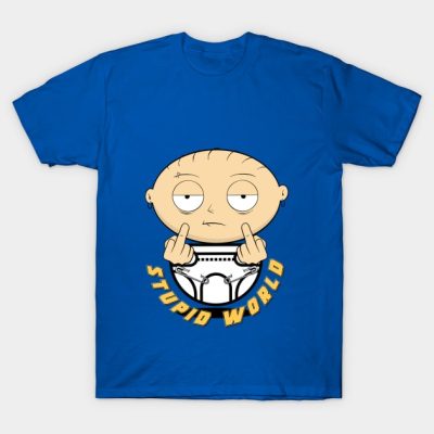 Stewie Baby World T-Shirt Official Family Guy Merch