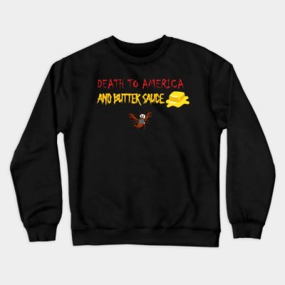 Death To America And Butter Sauce Crewneck Sweatshirt Official Family Guy Merch