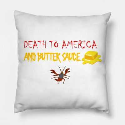 Death To America And Butter Sauce Throw Pillow Official Family Guy Merch