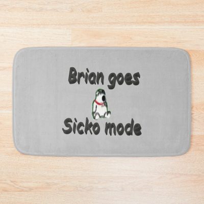 Brian Goes Sicko Mode Bath Mat Official Family Guy Merch