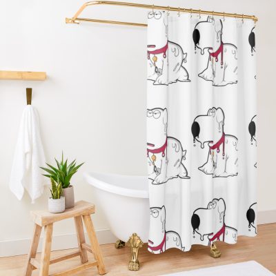Melting Brian Shower Curtain Official Family Guy Merch