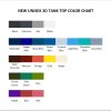 tank top color chart - Family Guy Store